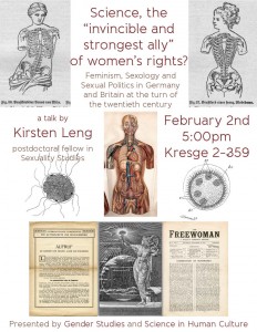 Poster for "Science, the 'invincible and strongest ally' of women's rights?" by Kirsten Leng